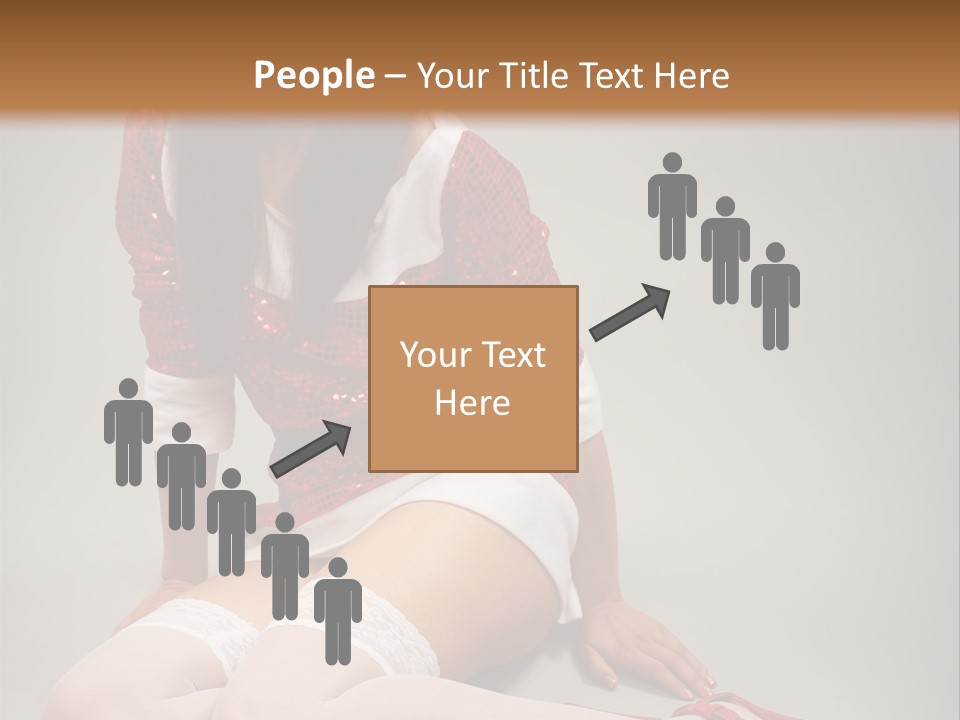 Lady Santa Beautiful PowerPoint Template