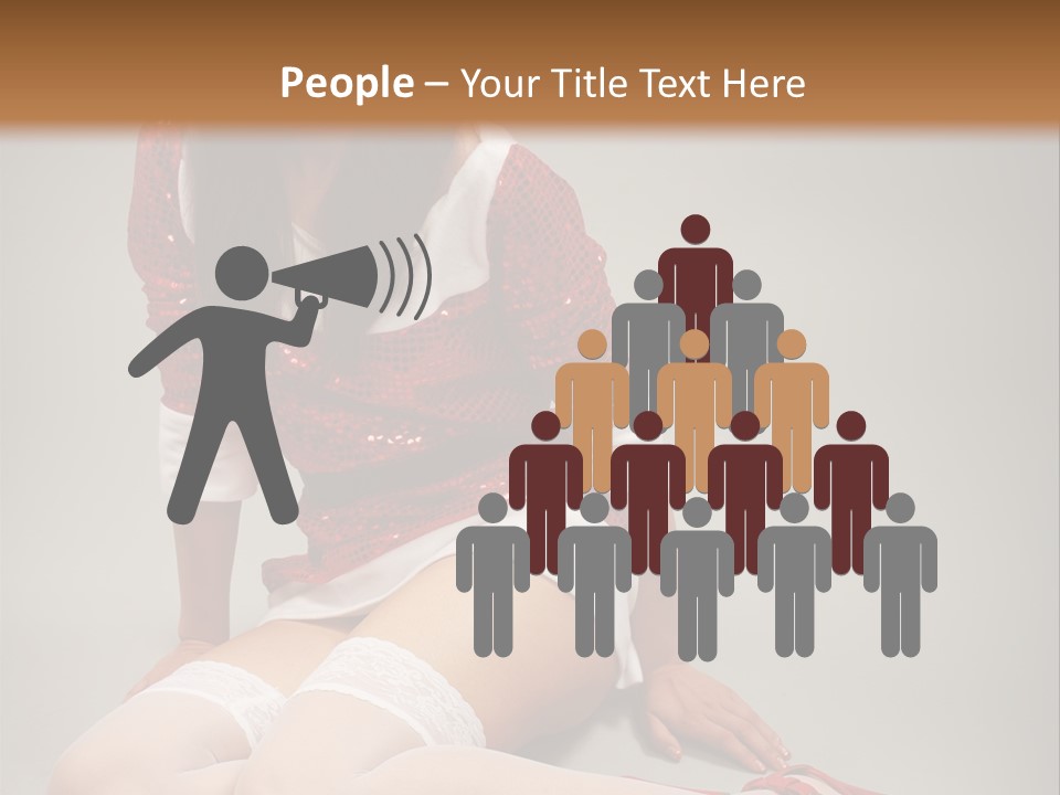 Lady Santa Beautiful PowerPoint Template