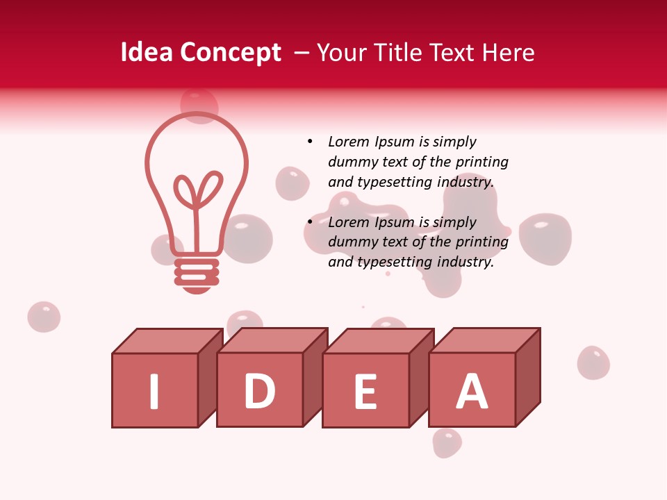 Puddle Blood Blob PowerPoint Template