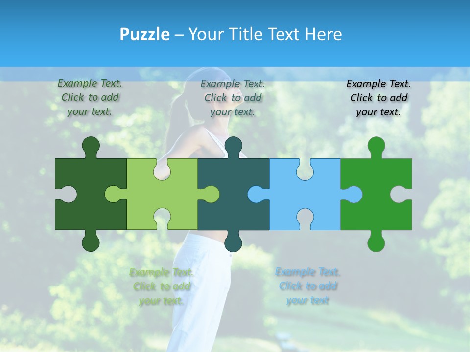 Healthy Woman Health PowerPoint Template