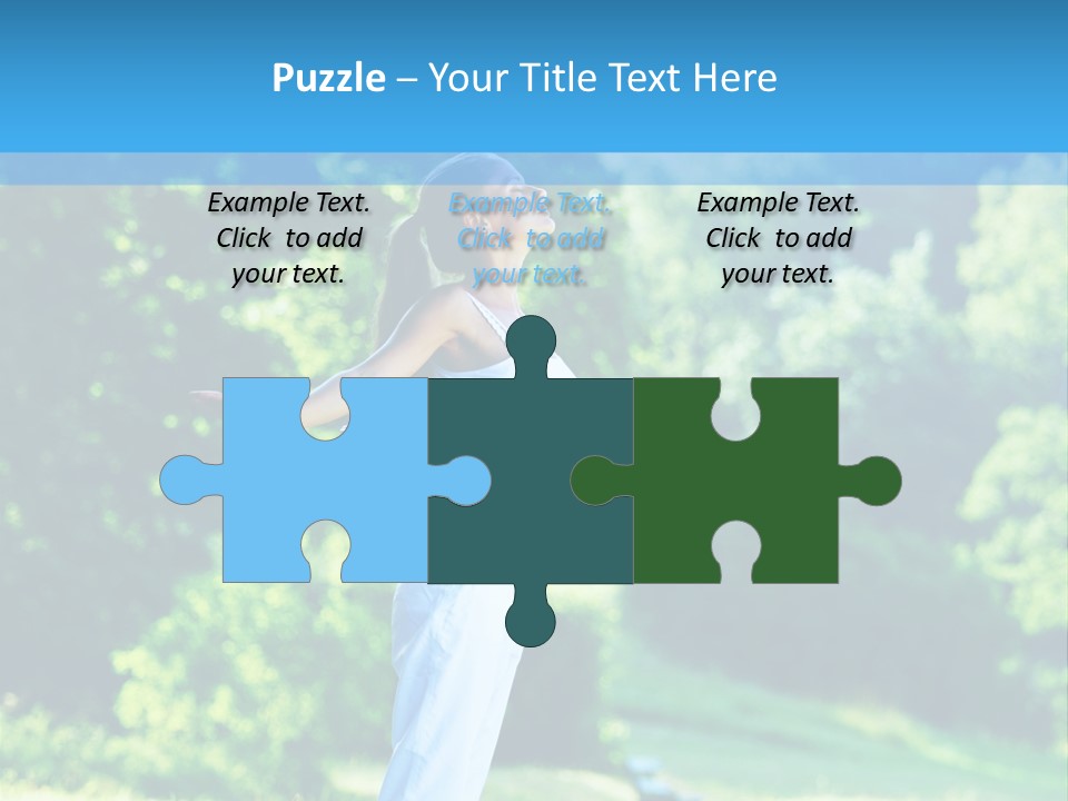 Healthy Woman Health PowerPoint Template