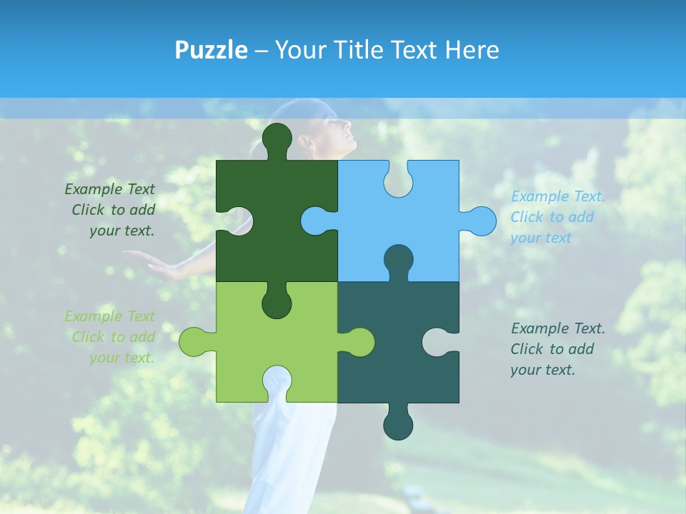 Healthy Woman Health PowerPoint Template