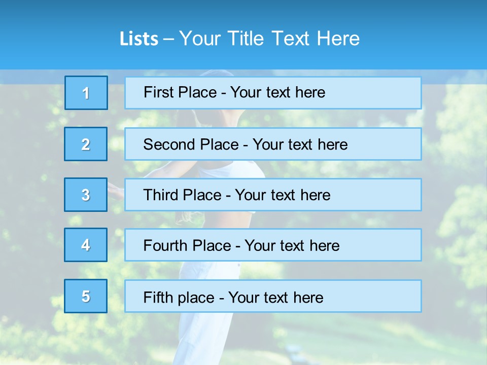 Healthy Woman Health PowerPoint Template