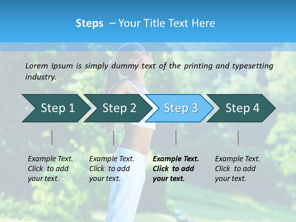 Healthy Woman Health PowerPoint Template