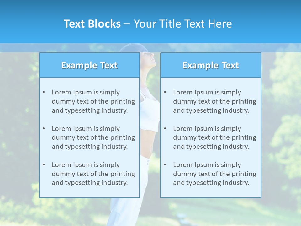 Healthy Woman Health PowerPoint Template