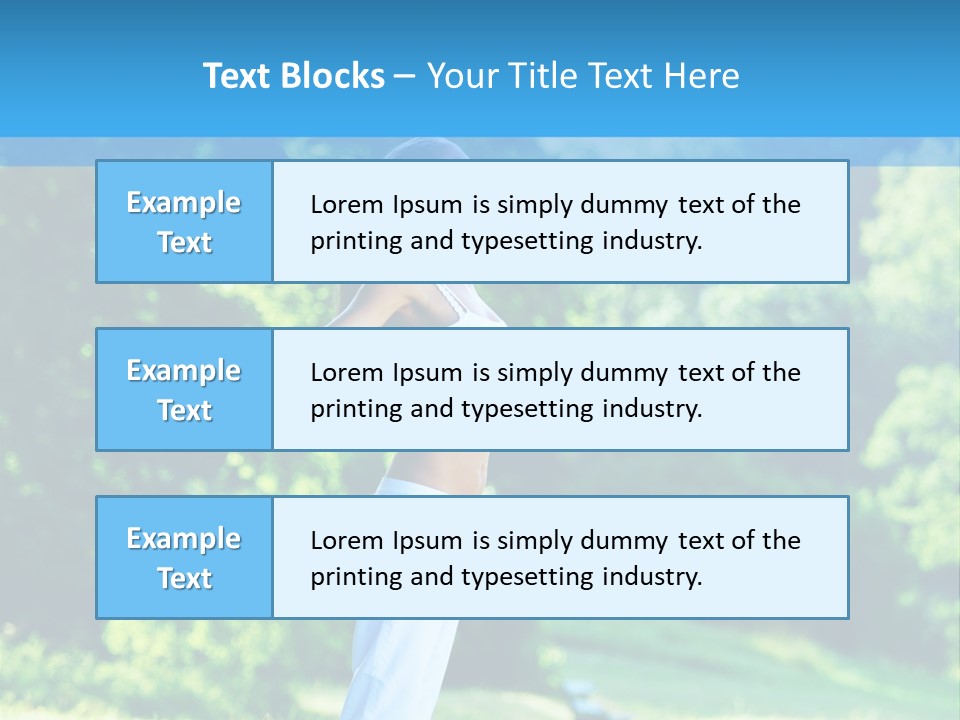 Healthy Woman Health PowerPoint Template