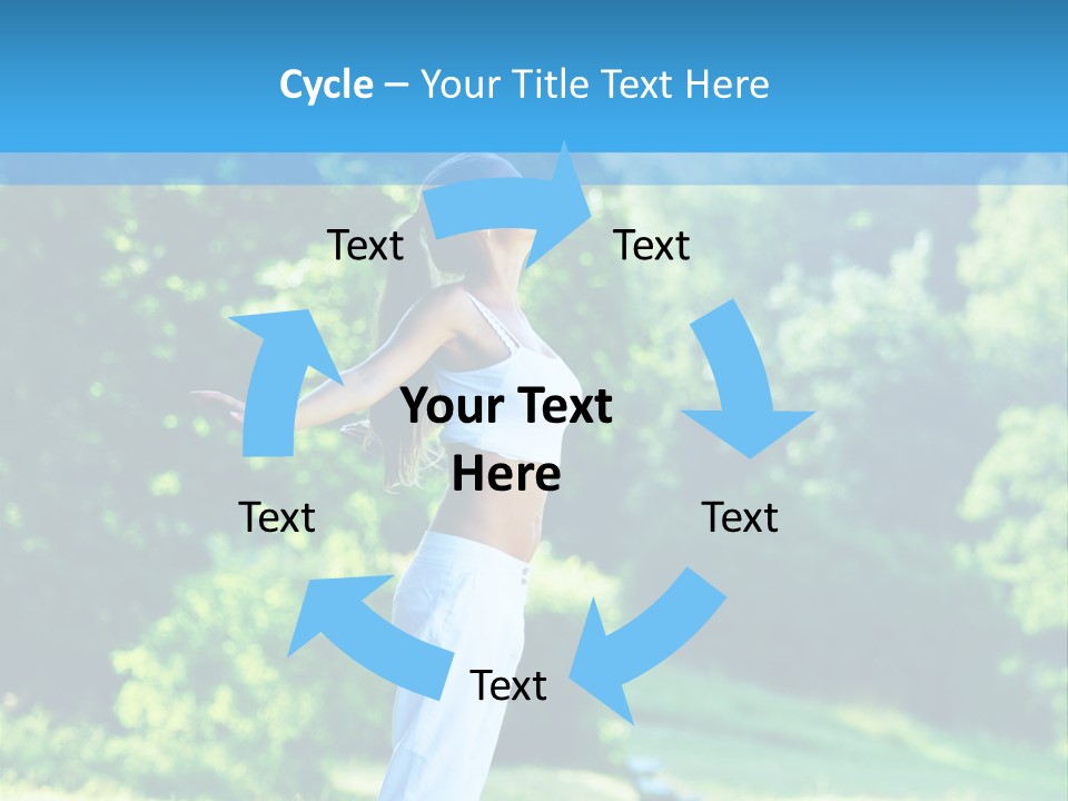 Healthy Woman Health PowerPoint Template