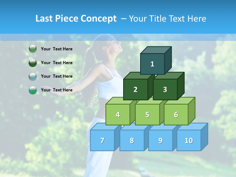 Healthy Woman Health PowerPoint Template