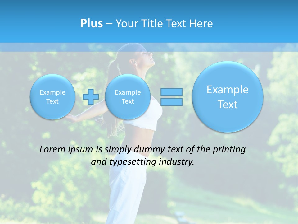 Healthy Woman Health PowerPoint Template