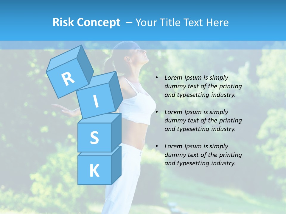 Healthy Woman Health PowerPoint Template