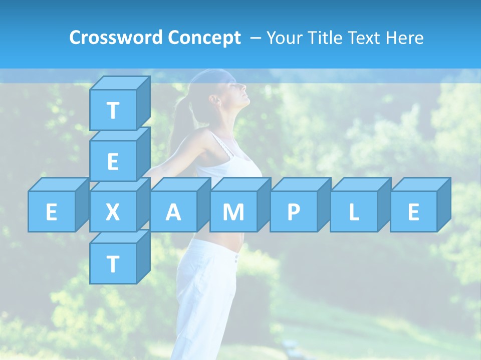 Healthy Woman Health PowerPoint Template