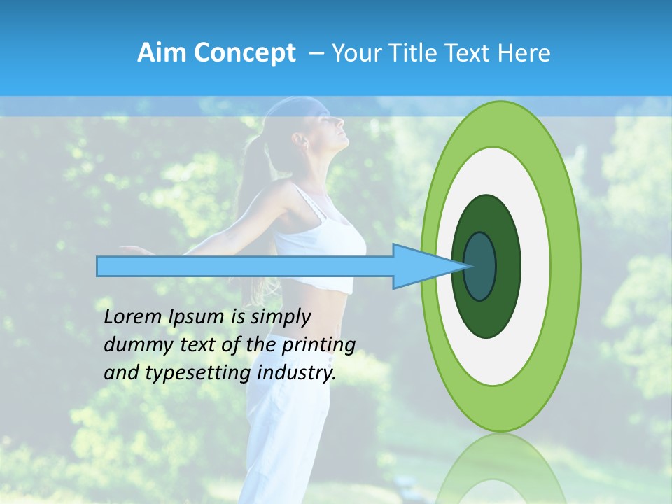 Healthy Woman Health PowerPoint Template