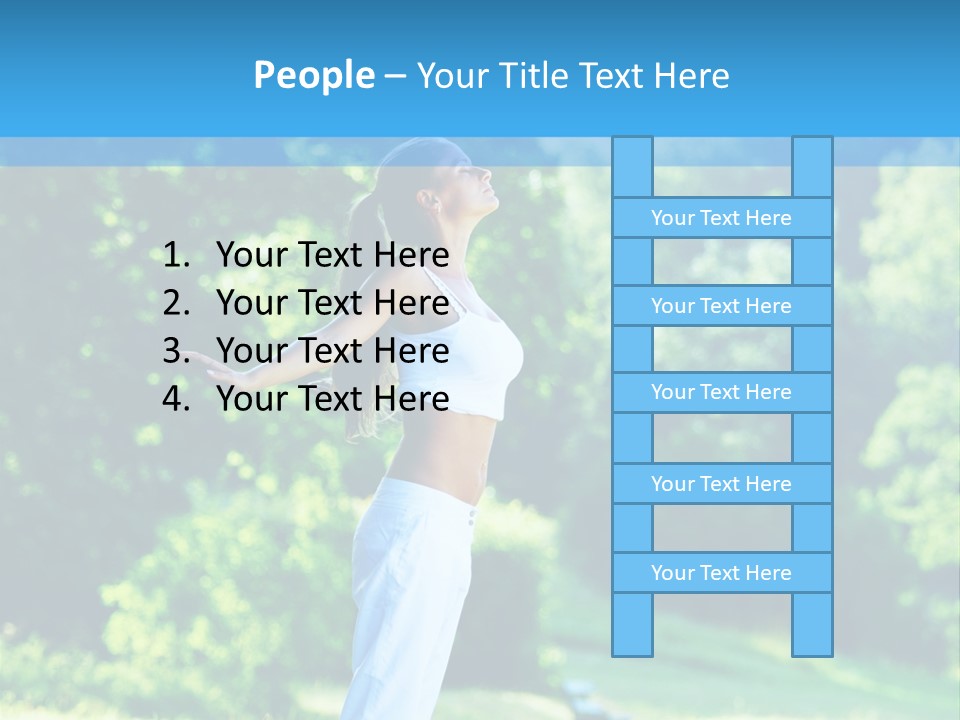 Healthy Woman Health PowerPoint Template