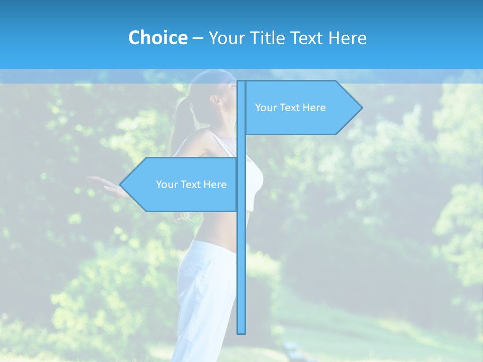 Healthy Woman Health PowerPoint Template