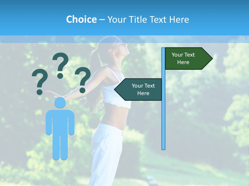 Healthy Woman Health PowerPoint Template