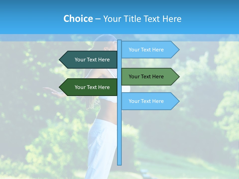 Healthy Woman Health PowerPoint Template