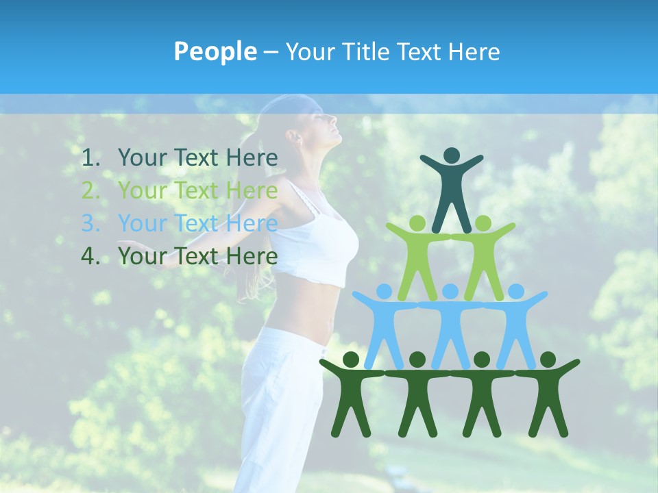 Healthy Woman Health PowerPoint Template