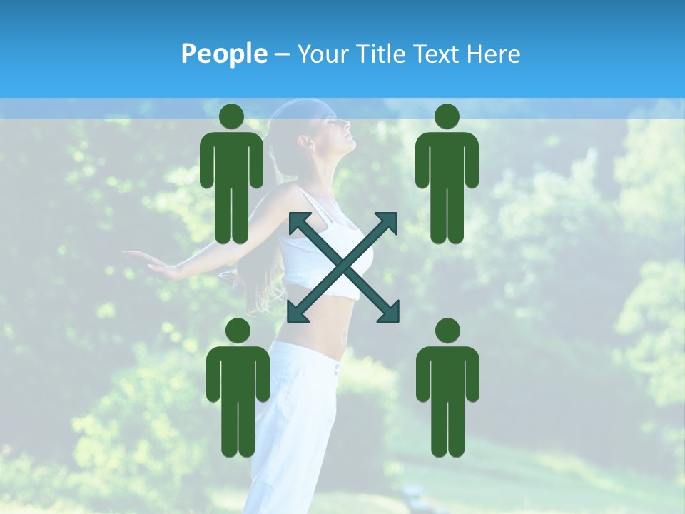 Healthy Woman Health PowerPoint Template