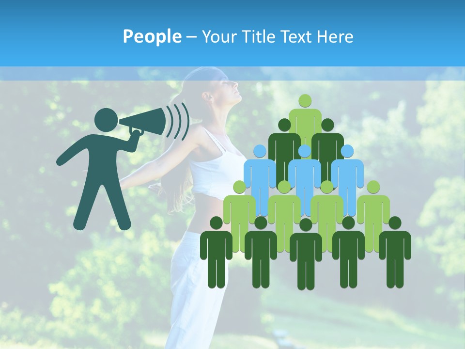 Healthy Woman Health PowerPoint Template