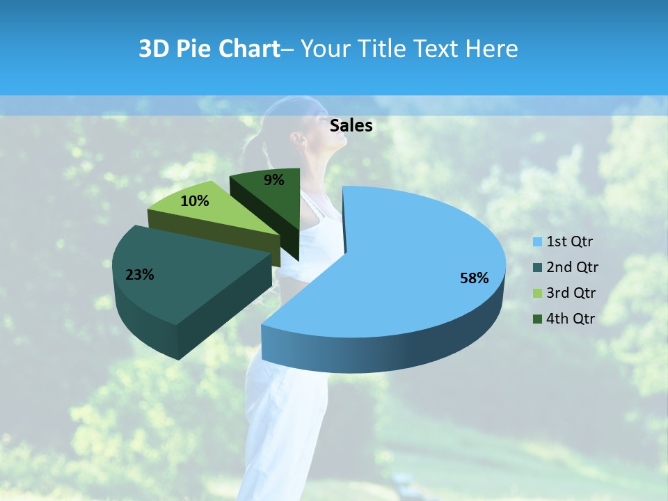 Healthy Woman Health PowerPoint Template