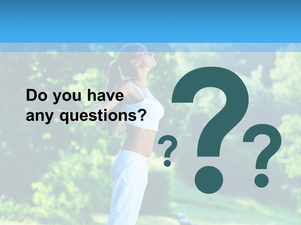 Healthy Woman Health PowerPoint Template