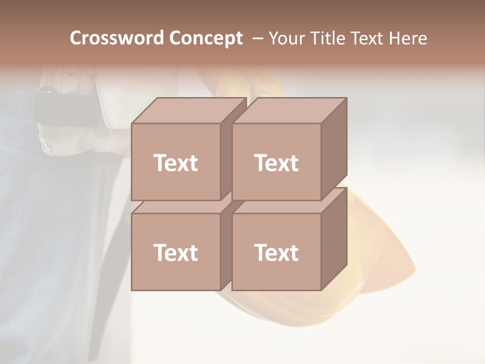 Human Helmet Jeans PowerPoint Template