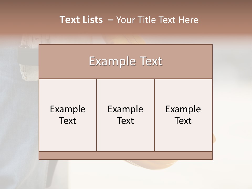 Human Helmet Jeans PowerPoint Template