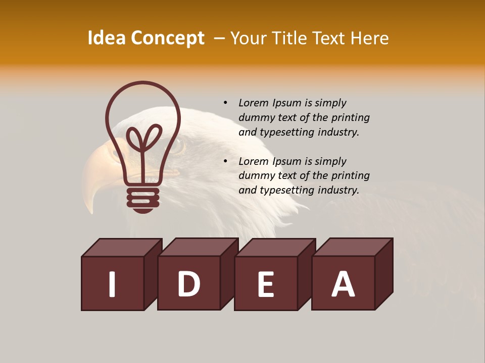 Animal America Hawk PowerPoint Template