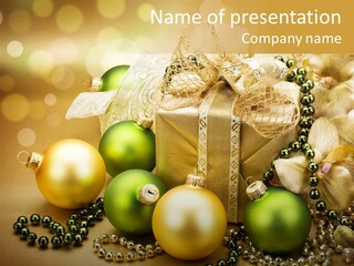 Magic Year Yellow PowerPoint Template