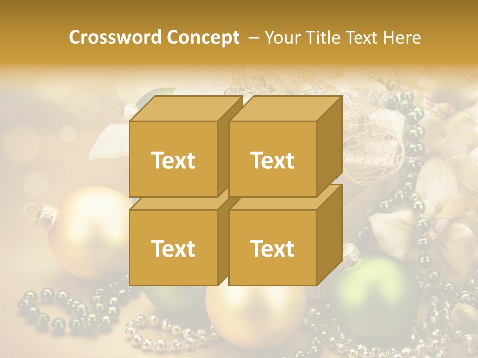 Magic Year Yellow PowerPoint Template
