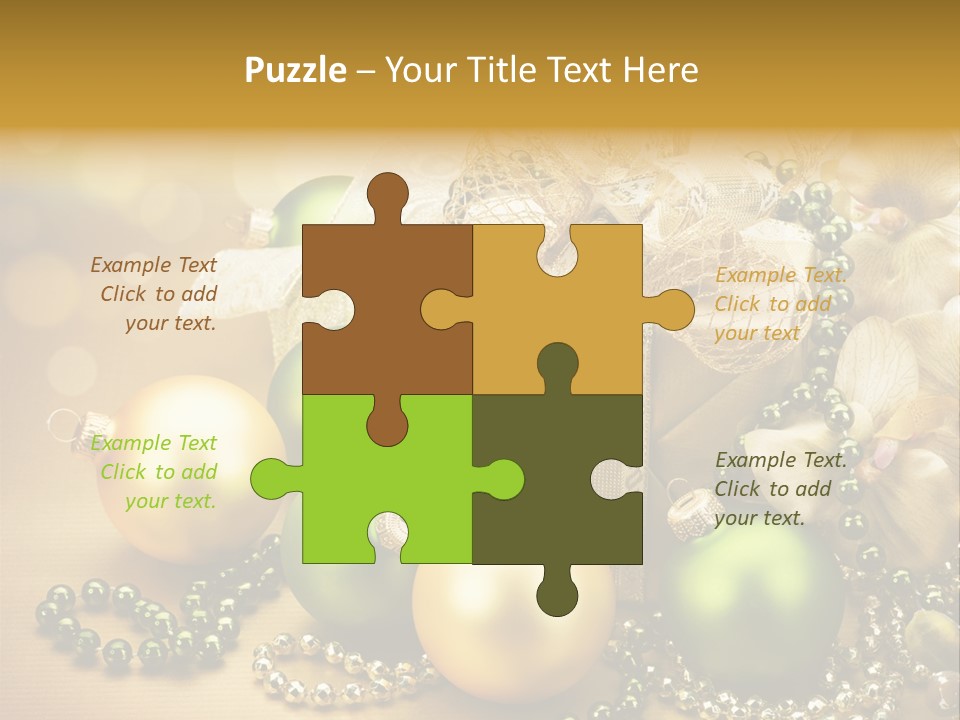 Magic Year Yellow PowerPoint Template