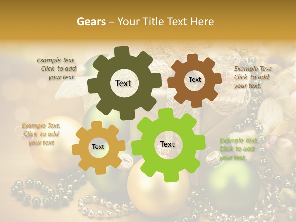 Magic Year Yellow PowerPoint Template