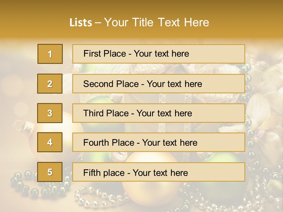 Magic Year Yellow PowerPoint Template