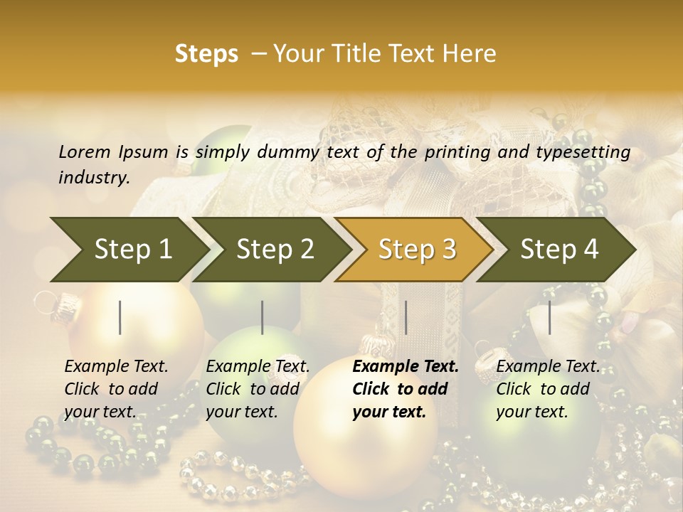 Magic Year Yellow PowerPoint Template