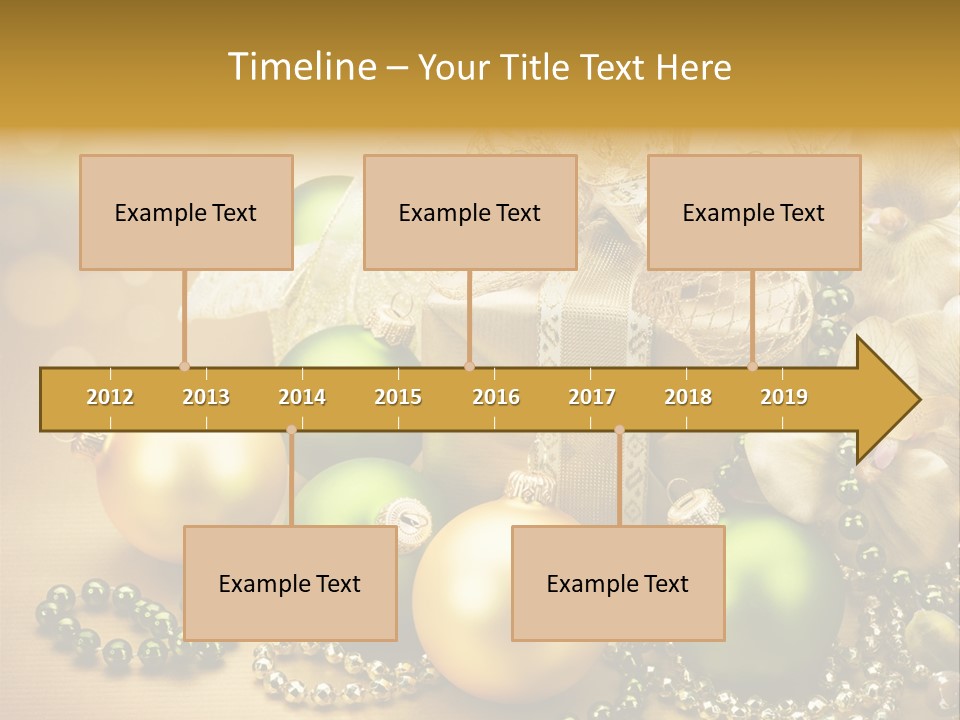 Magic Year Yellow PowerPoint Template