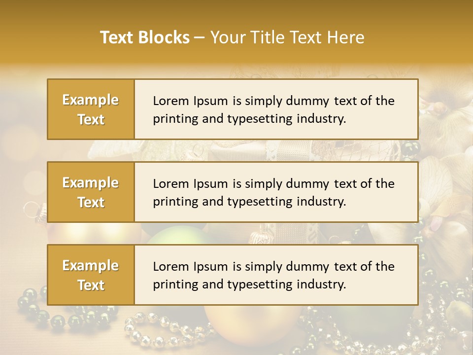 Magic Year Yellow PowerPoint Template