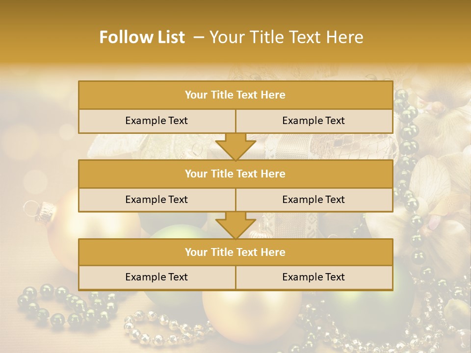 Magic Year Yellow PowerPoint Template