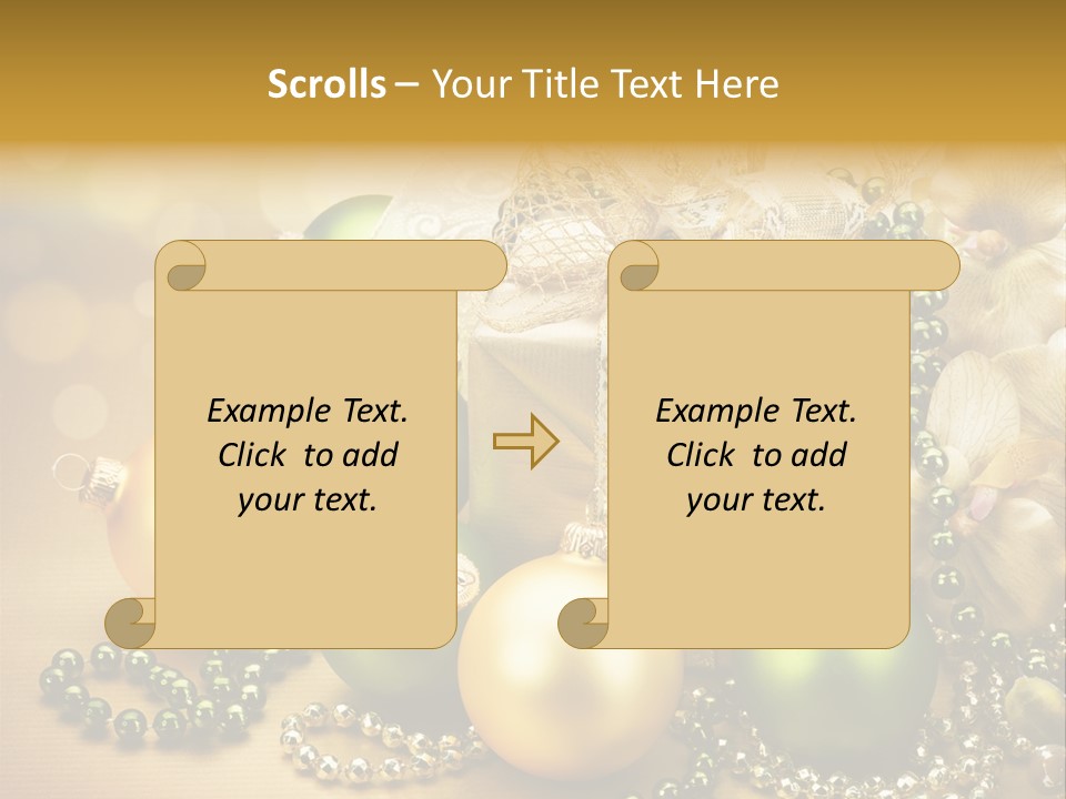 Magic Year Yellow PowerPoint Template