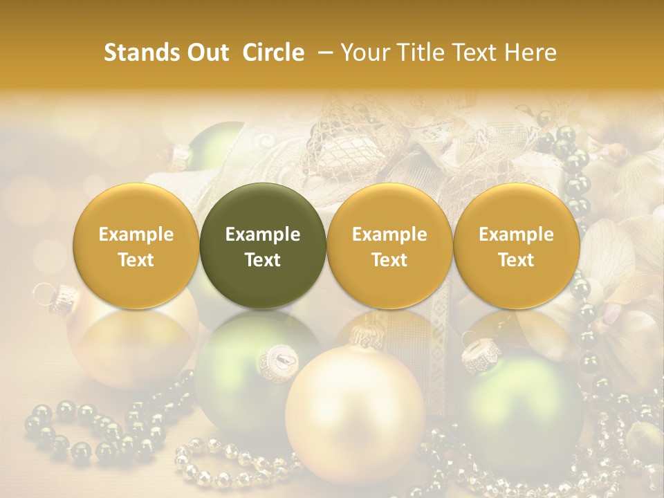 Magic Year Yellow PowerPoint Template