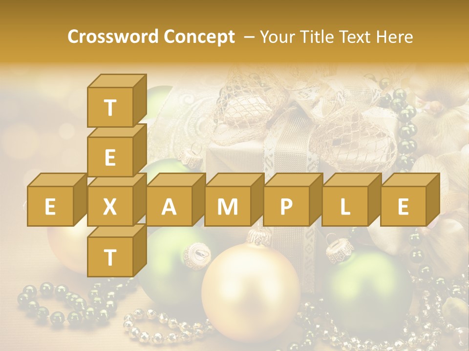 Magic Year Yellow PowerPoint Template