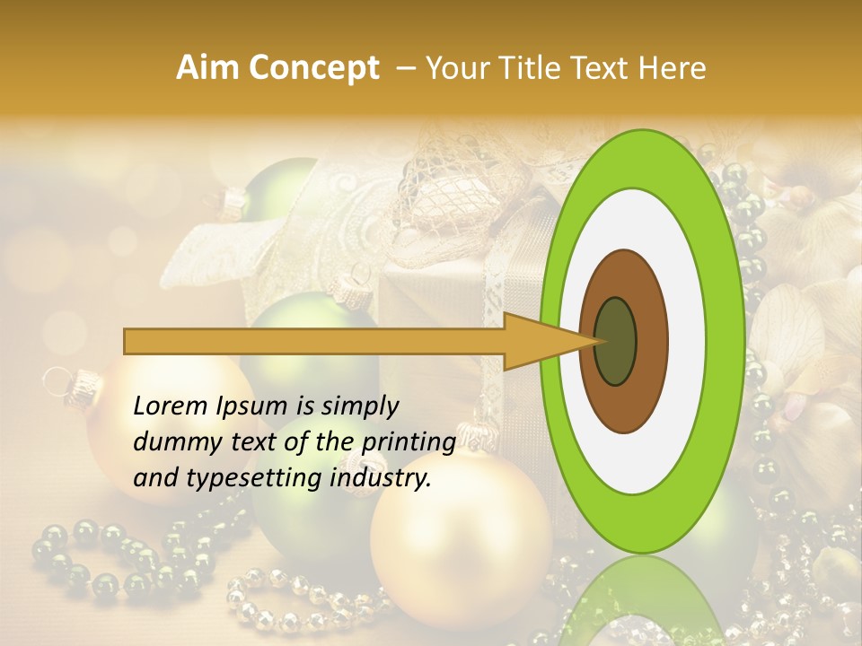 Magic Year Yellow PowerPoint Template