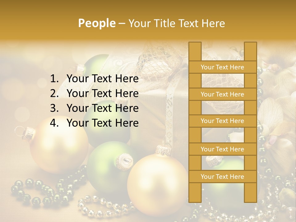 Magic Year Yellow PowerPoint Template