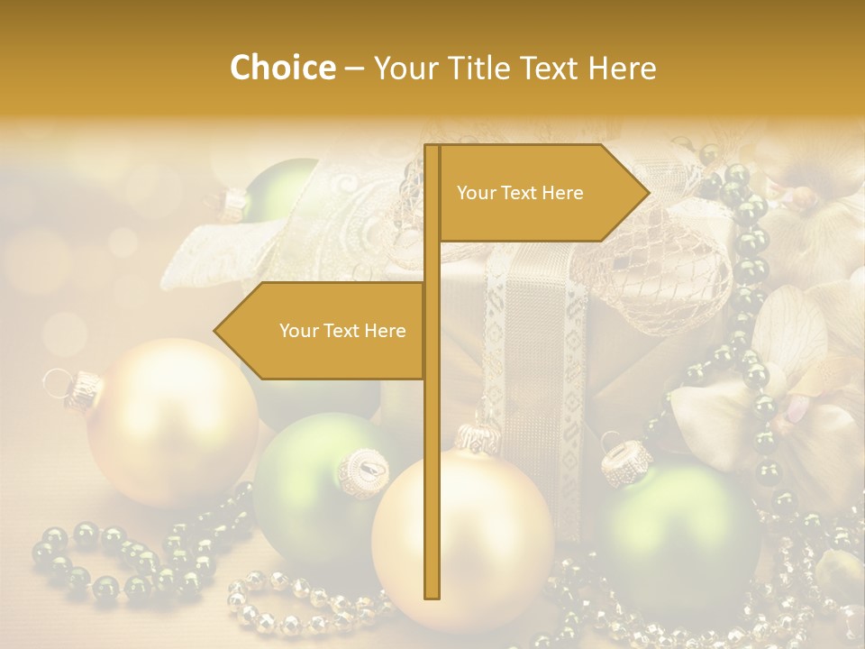 Magic Year Yellow PowerPoint Template