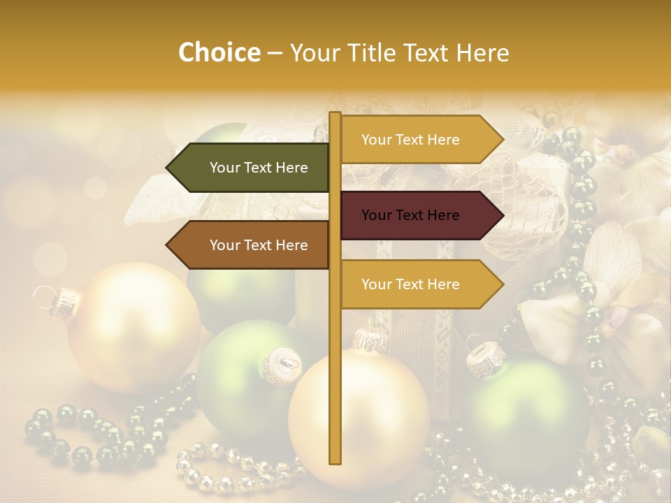 Magic Year Yellow PowerPoint Template