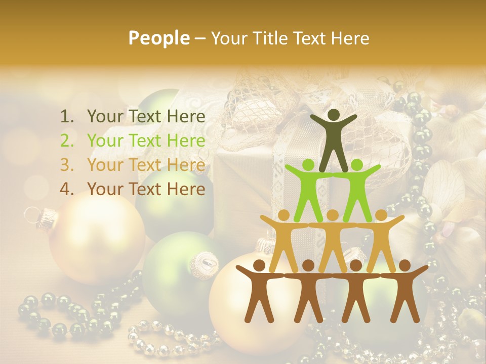 Magic Year Yellow PowerPoint Template