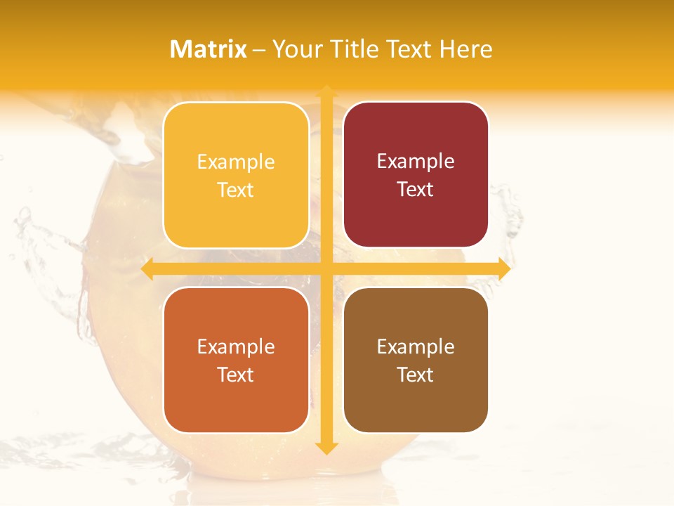 White Orange Colors PowerPoint Template