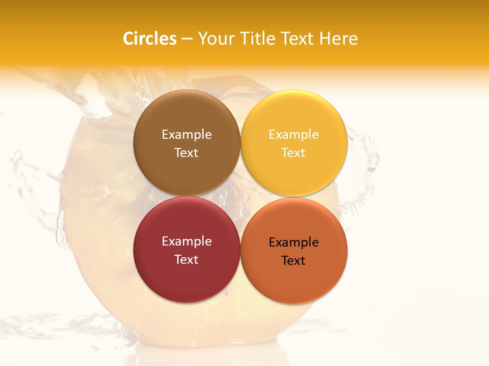 White Orange Colors PowerPoint Template