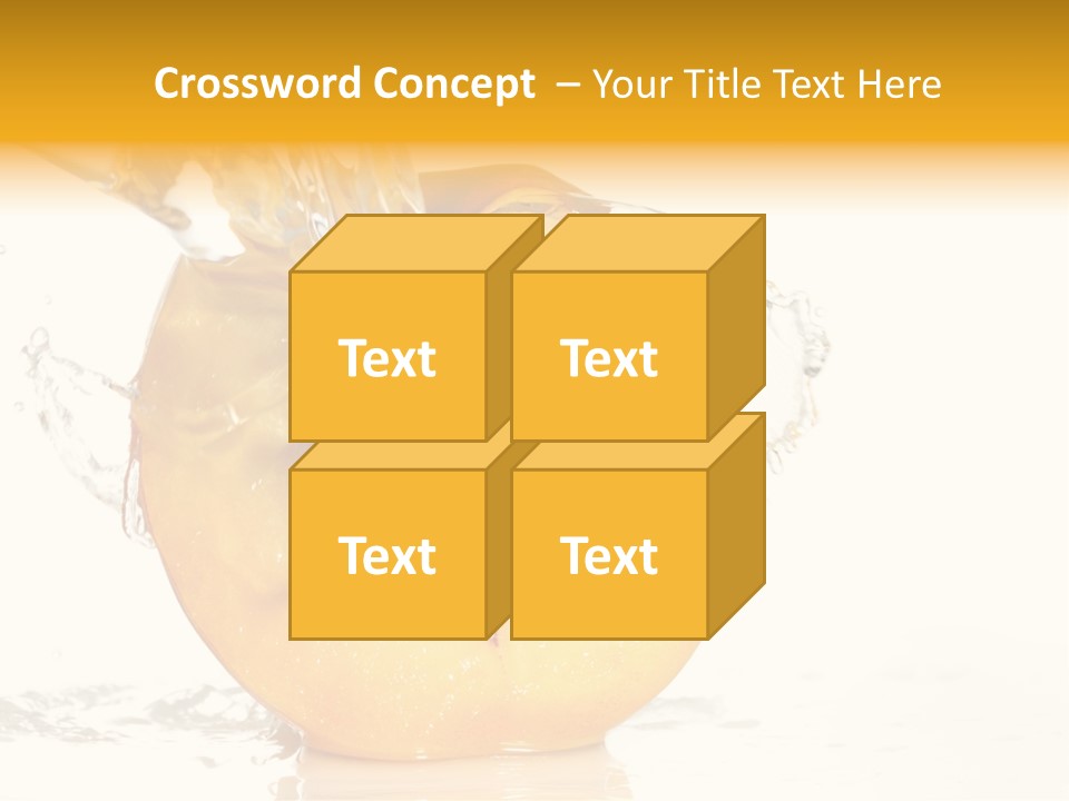 White Orange Colors PowerPoint Template