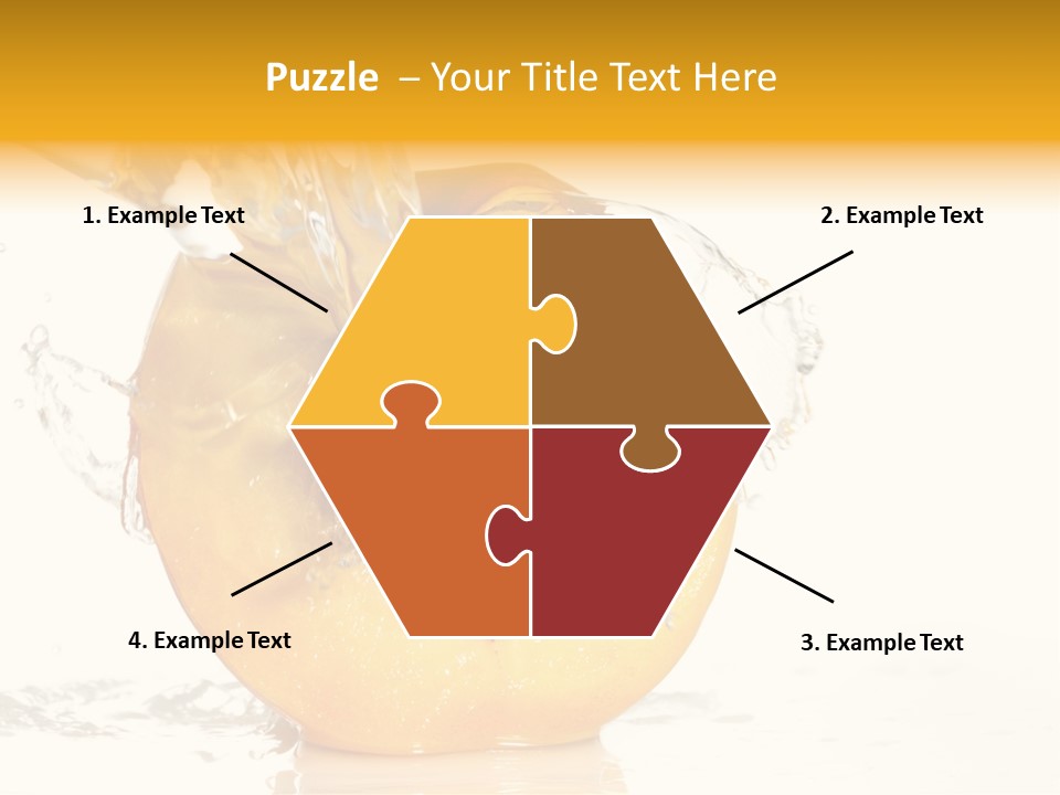 White Orange Colors PowerPoint Template