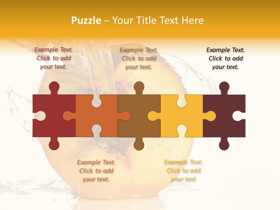 White Orange Colors PowerPoint Template